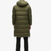 Długa kurtka Puffer z tkaniny ripstop Długa kurtka Puffer z tkaniny ripstop