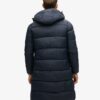 Długa kurtka Puffer z tkaniny ripstop Długa kurtka Puffer z tkaniny ripstop