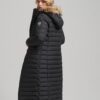 Długi, lekko wyściełany płaszcz Puffer z kapturem Hooded z sztucznego futra Długi, lekko wyściełany płaszcz Puffer z kapturem Hooded z sztucznego futra