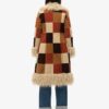 Długi płaszcz afgański w stylu patchwork Długi płaszcz afgański w stylu patchwork
