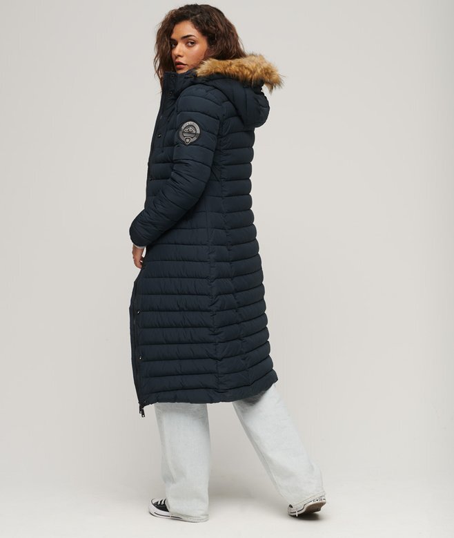 Długi płaszcz Puffer z kapturem Hooded Fuji Długi płaszcz Puffer z kapturem Hooded Fuji