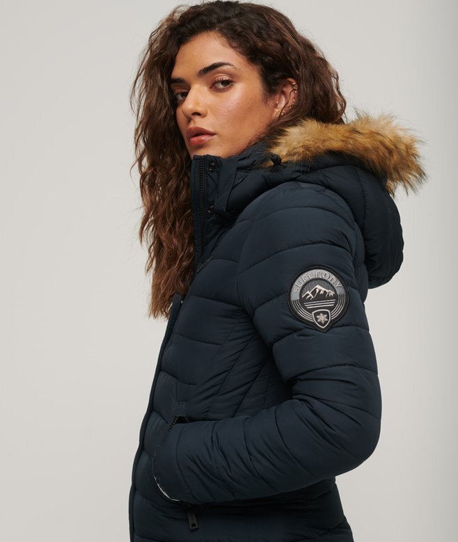 Długi płaszcz Puffer z kapturem Hooded Fuji Długi płaszcz Puffer z kapturem Hooded Fuji