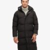 Długi puchowy Hooded Puffer płaszcz