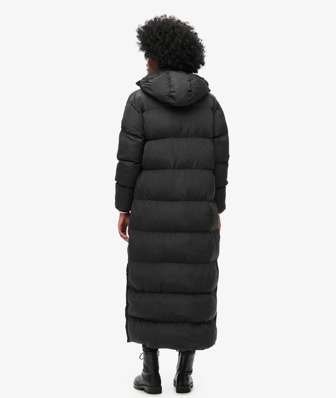 Długi puchowy płaszcz Hooded Długi puchowy płaszcz Hooded