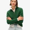 Dzianinowy sweter rugby typu Henley