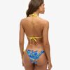 Fioletowe figi bikini z wiązaniem na bokach