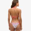 Fioletowe figi bikini z wiązaniem na bokach