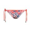 Fioletowe figi bikini z wiązaniem na bokach