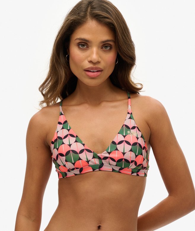 Górka bikini z trójkątnymi miseczkami i krzyżującymi się na plecach ramiączkami Górka bikini z trójkątnymi miseczkami i krzyżującymi się na plecach ramiączkami