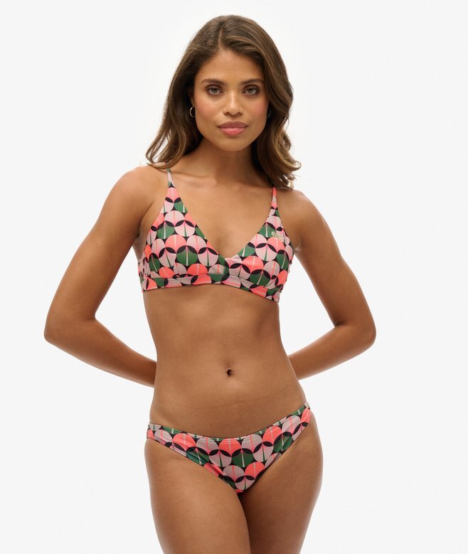 Górka bikini z trójkątnymi miseczkami i krzyżującymi się na plecach ramiączkami Górka bikini z trójkątnymi miseczkami i krzyżującymi się na plecach ramiączkami