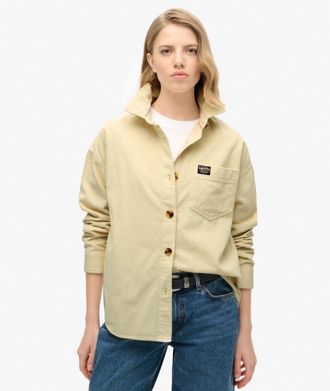 Gruba koszula z tkaniny corduroy Gruba koszula z tkaniny corduroy