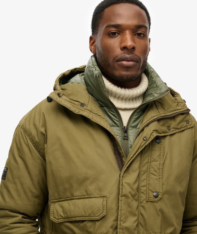 Hooded Cotton Lined Deck Jacket Hooded Cotton Lined Deck Jacket