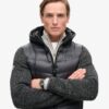 Hooded dzianinowa kurtka hybrydowa z kapturem Hooded dzianinowa kurtka hybrydowa z kapturem