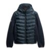 Hooded dzianinowa kurtka hybrydowa z kapturem Hooded dzianinowa kurtka hybrydowa z kapturem