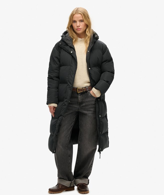 Hooded Longline Puffer Coat Hooded Longline Puffer Coat