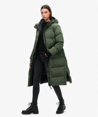 Hooded Longline Puffer Coat
