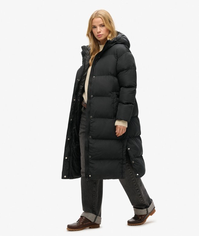 Hooded Longline Puffer Coat Hooded Longline Puffer Coat