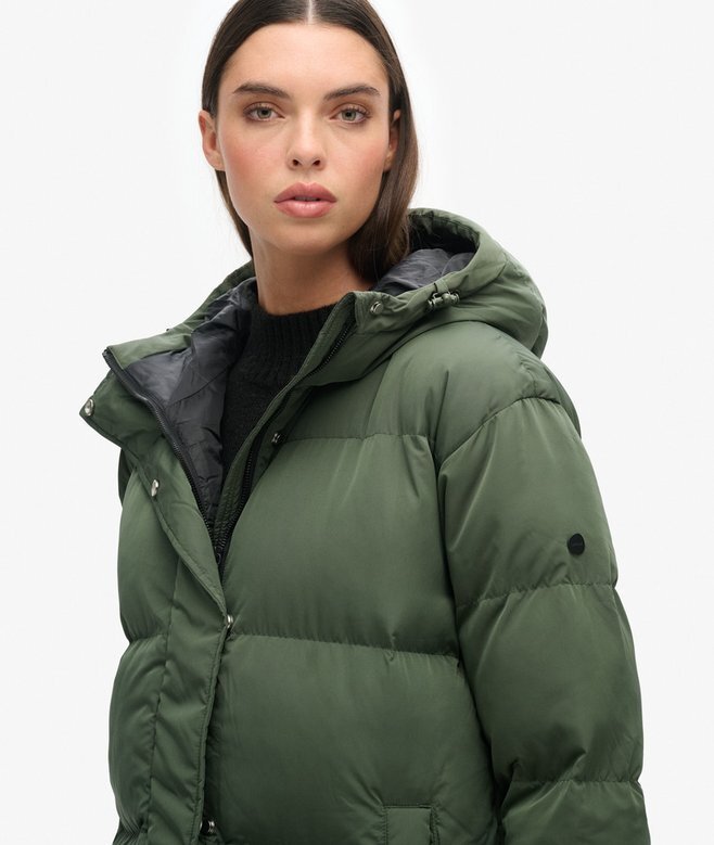 Hooded Longline Puffer Coat Hooded Longline Puffer Coat