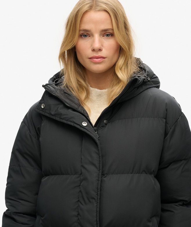 Hooded Longline Puffer Coat Hooded Longline Puffer Coat