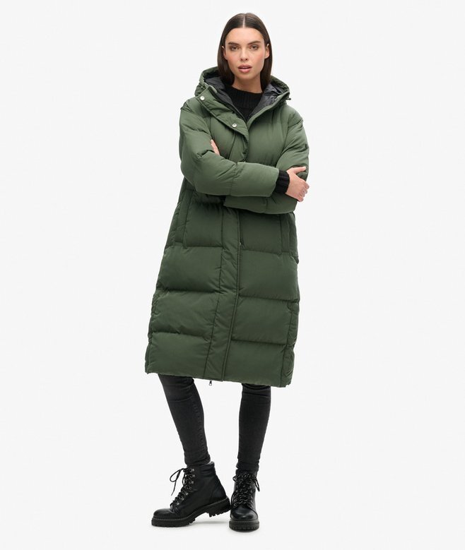 Hooded Longline Puffer Coat Hooded Longline Puffer Coat