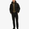 Hooded Microfibre Sport Puffer Jacket