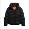 Hooded Microfibre Sport Puffer Jacket