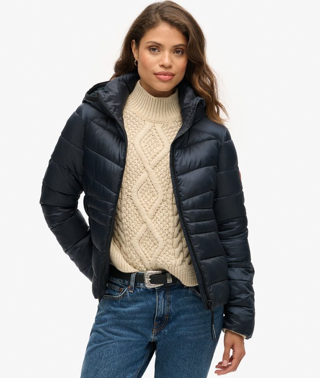 Hooded Quilted Padded Jacket Hooded Quilted Padded Jacket
