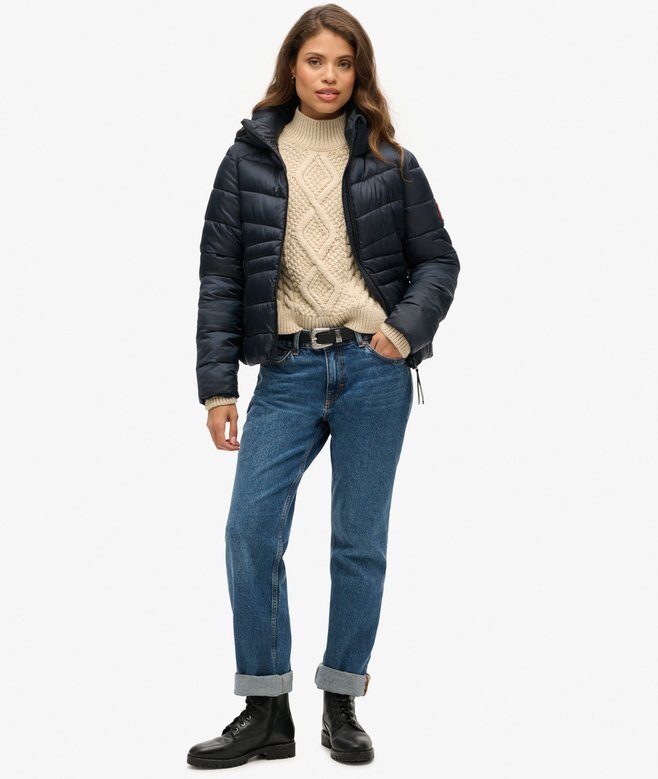 Hooded Quilted Padded Jacket Hooded Quilted Padded Jacket