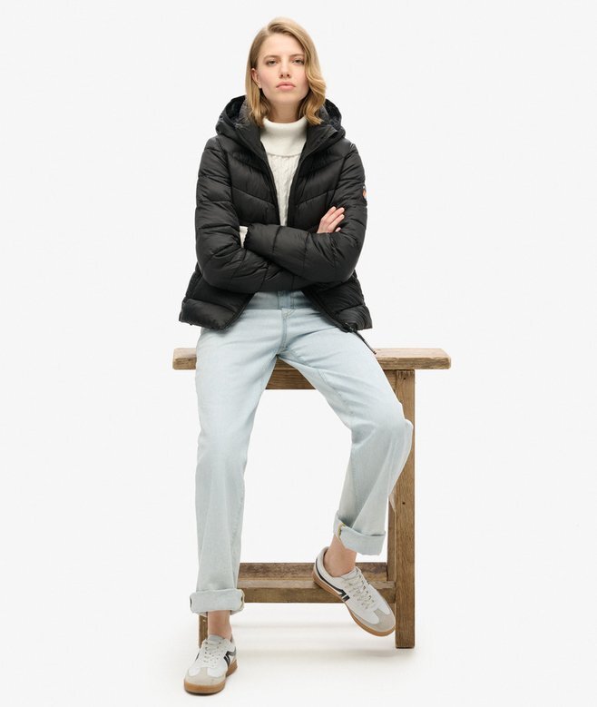 Hooded Quilted Padded Jacket Hooded Quilted Padded Jacket