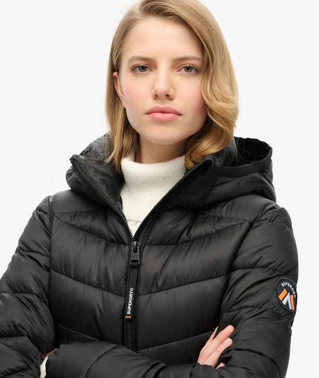 Hooded Quilted Padded Jacket Hooded Quilted Padded Jacket