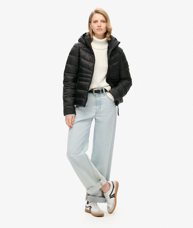 Hooded Quilted Padded Jacket Hooded Quilted Padded Jacket
