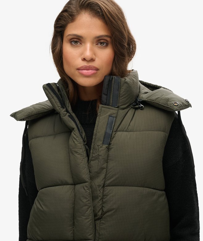 Hooded Ripstop Longline Kamizelka Hooded Ripstop Longline Kamizelka