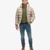 Hooded Tweed Puffer Jacket Hooded Tweed Puffer Jacket