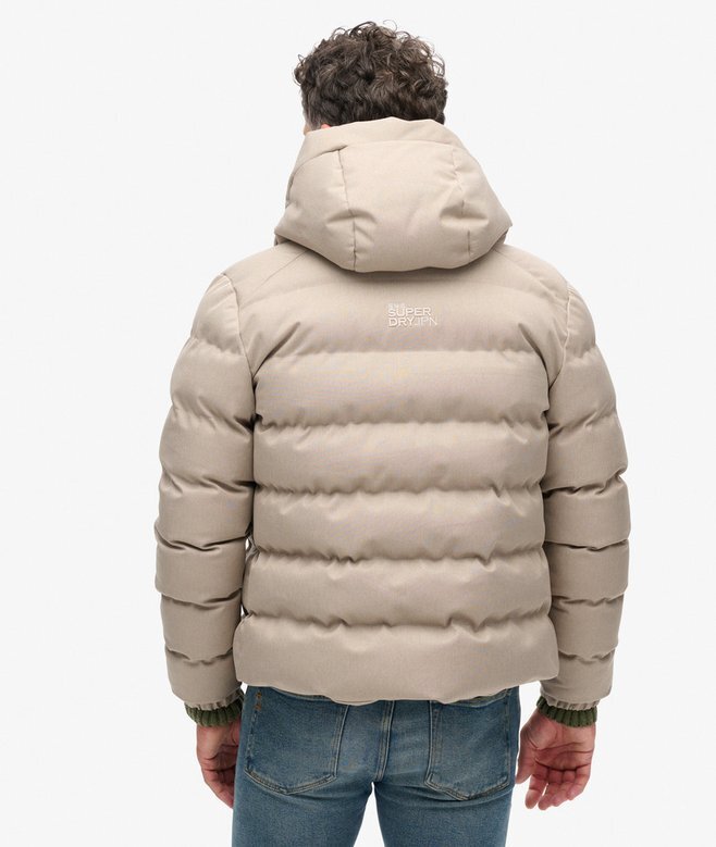 Hooded Tweed Puffer Jacket Hooded Tweed Puffer Jacket