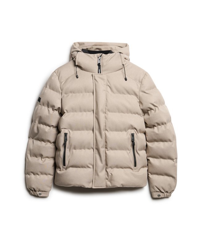 Hooded Tweed Puffer Jacket Hooded Tweed Puffer Jacket