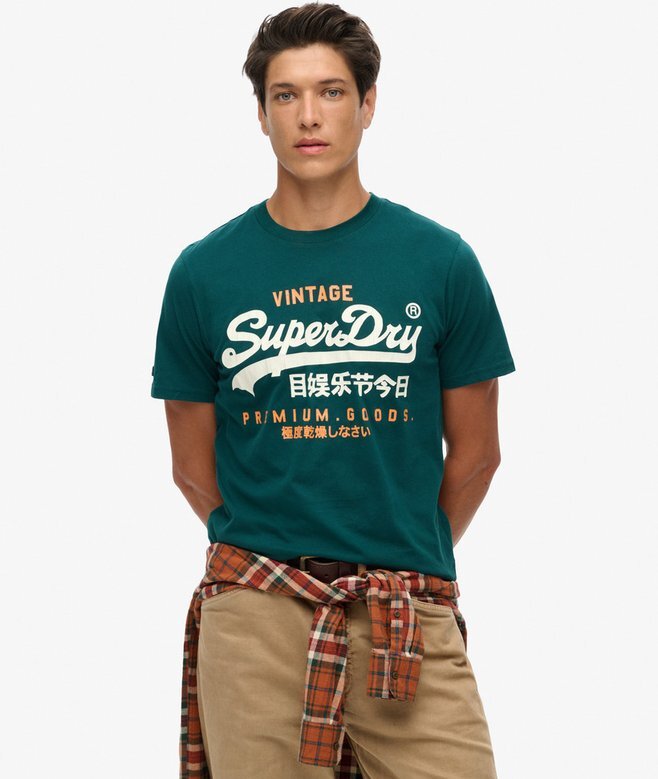 Klasyczna koszulka z logo w stylu Vintage Klasyczna koszulka z logo w stylu Vintage