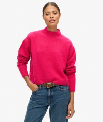 Klasyczny sweter z golfem w stylu Vintage