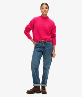 Klasyczny sweter z golfem w stylu Vintage