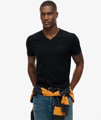 Koszula z dekoltem w serek z logo Organic Cotton Essential