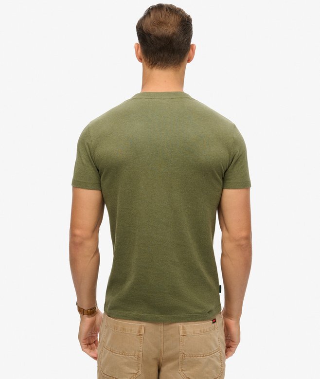 Koszula z dekoltem w serek z logo Organic Cotton Essential Koszula z dekoltem w serek z logo Organic Cotton Essential