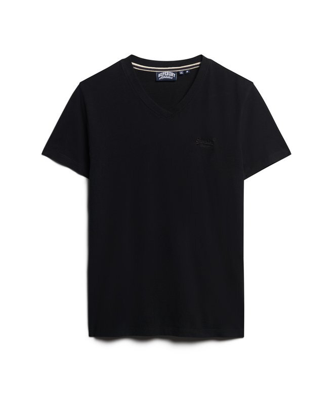 Koszula z dekoltem w serek z logo Organic Cotton Essential Koszula z dekoltem w serek z logo Organic Cotton Essential