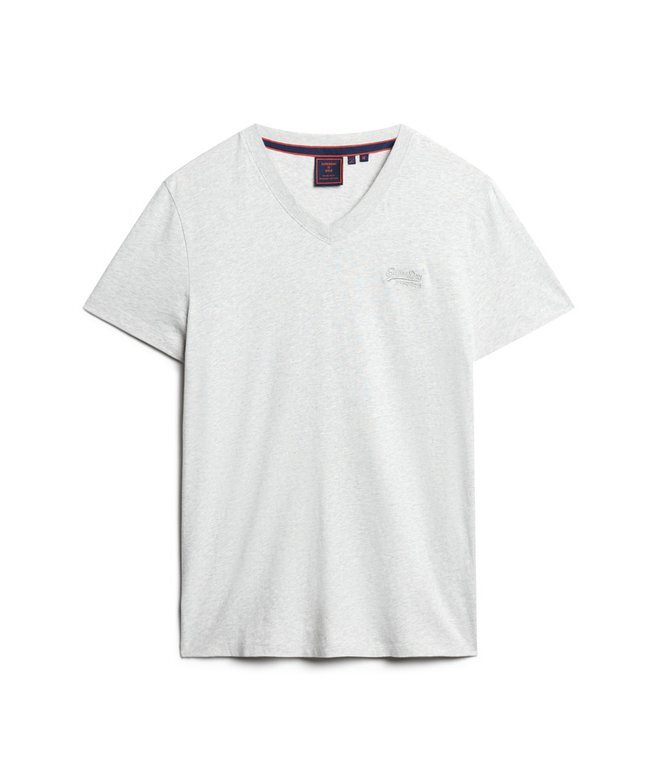 Koszula z dekoltem w serek z logo Organic Cotton Essential Koszula z dekoltem w serek z logo Organic Cotton Essential