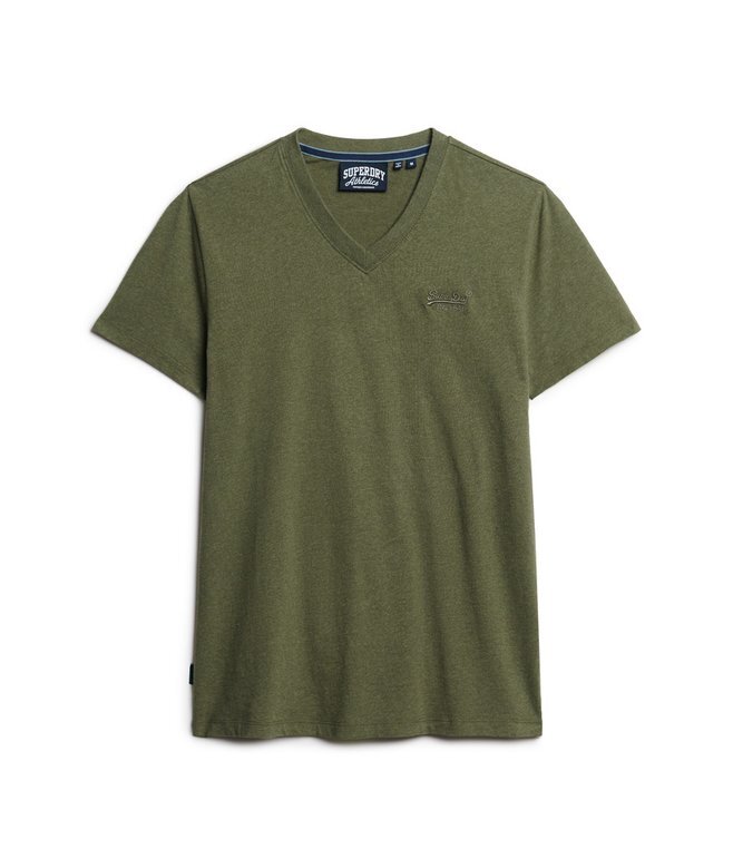 Koszula z dekoltem w serek z logo Organic Cotton Essential Koszula z dekoltem w serek z logo Organic Cotton Essential