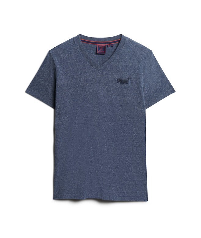 Koszula z dekoltem w serek z logo Organic Cotton Essential Koszula z dekoltem w serek z logo Organic Cotton Essential