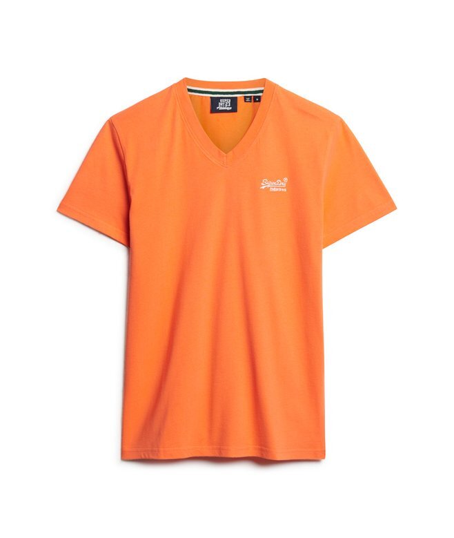 Koszula z dekoltem w serek z logo Organic Cotton Essential Koszula z dekoltem w serek z logo Organic Cotton Essential