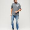 Koszula z nadrukiem na klatce piersiowej w stylu workwear