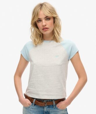 Koszula z raglanowymi rękawami z Organic Cotton z logo Essential