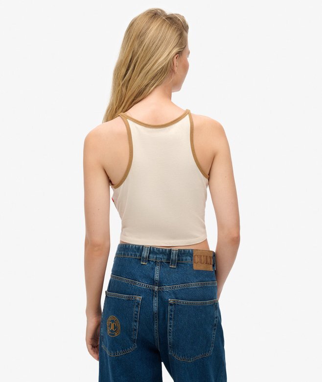 Koszulka bez rękawów w stylu Vintage z paskami Koszulka bez rękawów w stylu Vintage z paskami