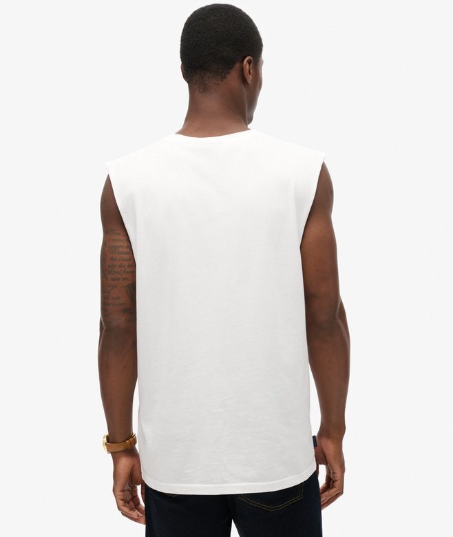 Koszulka bez rękawów z logo Organic Cotton Essential Koszulka bez rękawów z logo Organic Cotton Essential
