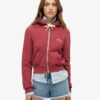 Krótka bluza z kapturem i zamkiem z logo Essential Krótka bluza z kapturem i zamkiem z logo Essential